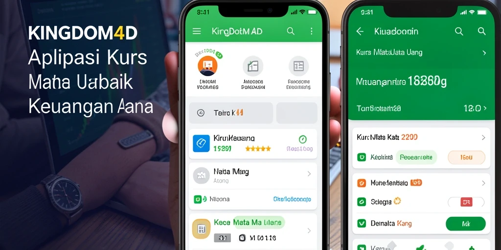 Antarmuka utama KINGDOM4D menampilkan kurs mata uang terbaru.