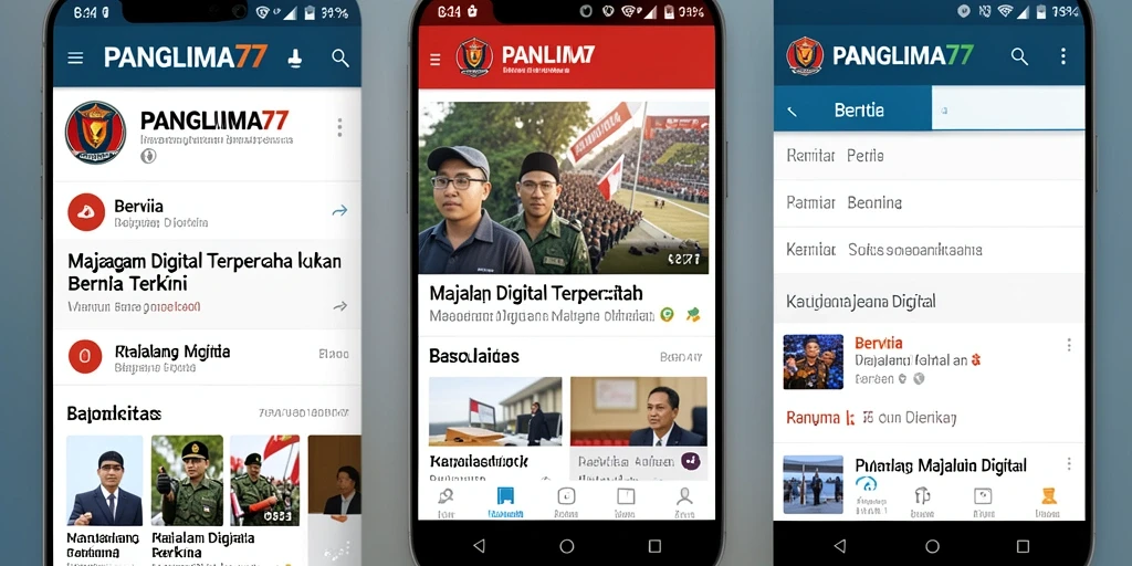 Tampilan antarmuka aplikasi PANGLIMA77 yang menarik dan informatif.
