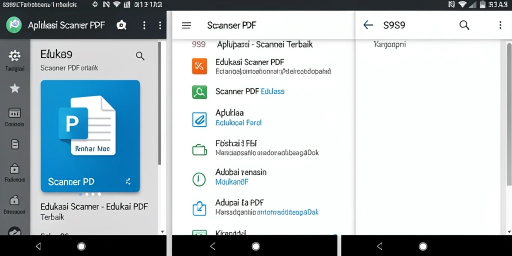 Antarmuka S9S9 yang sederhana untuk pemindaian PDF.