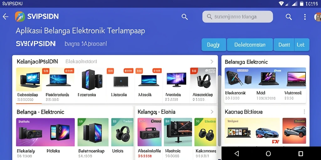 Tampilan antarmuka SVIPSIDN yang user-friendly untuk belanja elektronik.