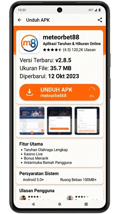 Unduh dan Instal APK meteorbet88 untuk Android Indonesia