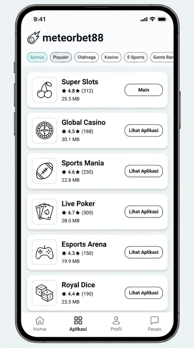 Katalog Aplikasi Populer meteorbet88 – Temukan Semua di Sini!