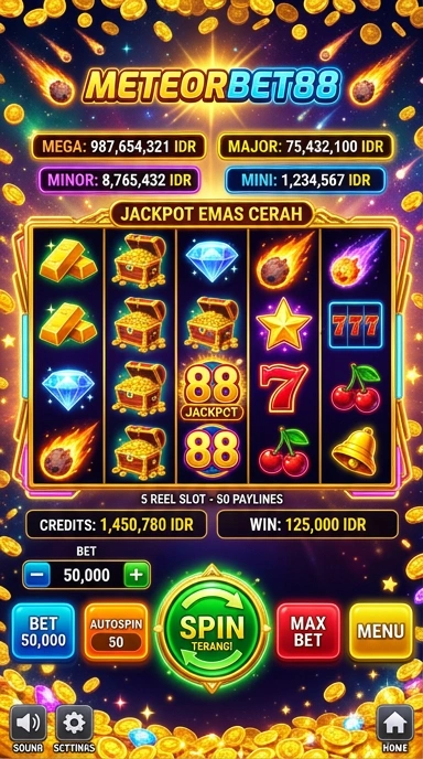 meteorbet88 tampilan beranda